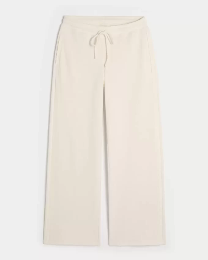 Gilly Hicks Waffle Lace Straight -housut Gilly Hicks Waffle Lace Straight -housut