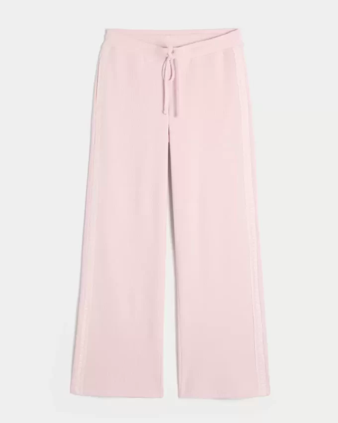 Gilly Hicks Waffle Lace Straight -housut Gilly Hicks Waffle Lace Straight -housut