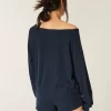 Gilly Hicks Waffle Off-the-Shoulder -toppi