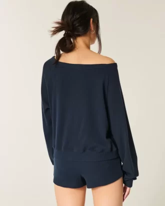 Gilly Hicks Waffle Off-the-Shoulder -toppi