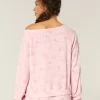 Gilly Hicks Waffle Off-the-Shoulder -toppi
