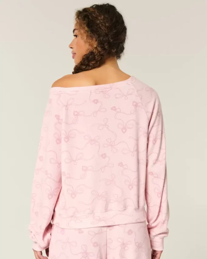 Gilly Hicks Waffle Off-the-Shoulder -toppi