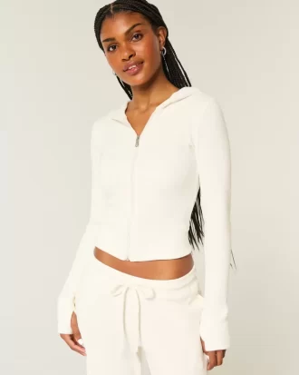 Gilly Hicks Waffle vetoketjullinen huppari