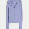 Gilly Hicks Waffle vetoketjullinen huppari