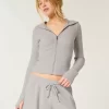 Gilly Hicks Waffle vetoketjullinen huppari