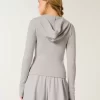 Gilly Hicks Waffle vetoketjullinen huppari