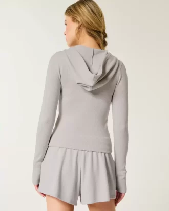 Gilly Hicks Waffle vetoketjullinen huppari