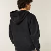 Graafinen Boxy Zip-Up Flame -huppari Graafinen Boxy Zip-Up Flame -huppari