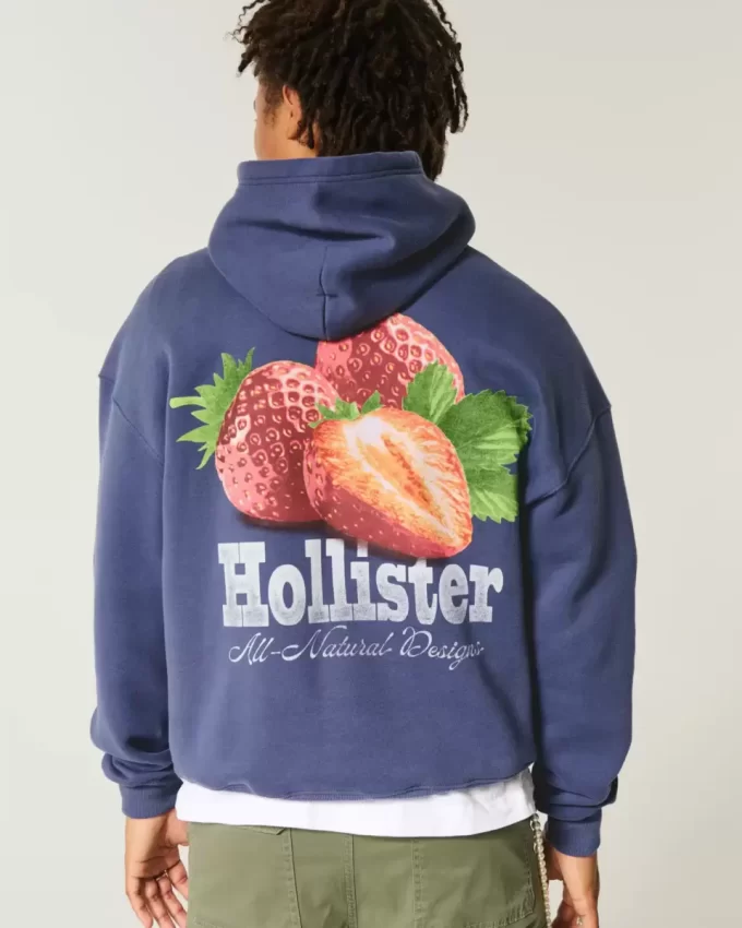 Graafinen Strawberry Logo -huppari Graafinen Strawberry Logo -huppari