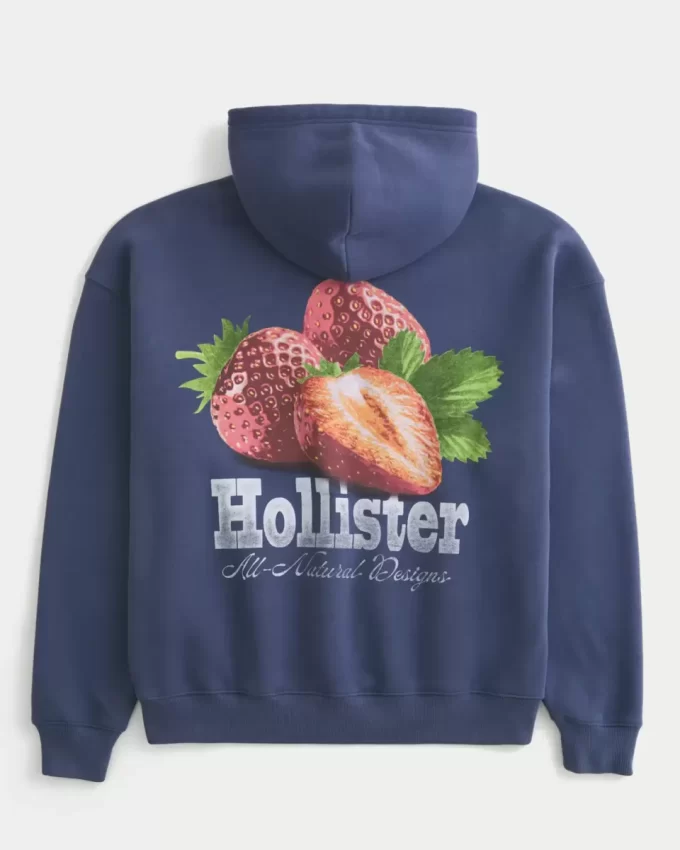 Graafinen Strawberry Logo -huppari Graafinen Strawberry Logo -huppari