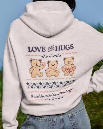 Graafinen Teddy Bear -huppari