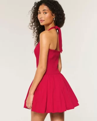 Halter Mini Bubble Skort -mekko