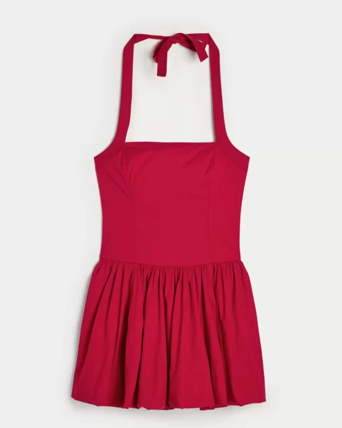 Halter Mini Bubble Skort -mekko