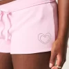 Heart Graphic Fleece -minishortsit Heart Graphic Fleece -minishortsit
