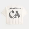 Heavyweight Baggy Crop Los Angeles Graphic Football T-paita Heavyweight Baggy Crop Los Angeles Graphic Football T-paita