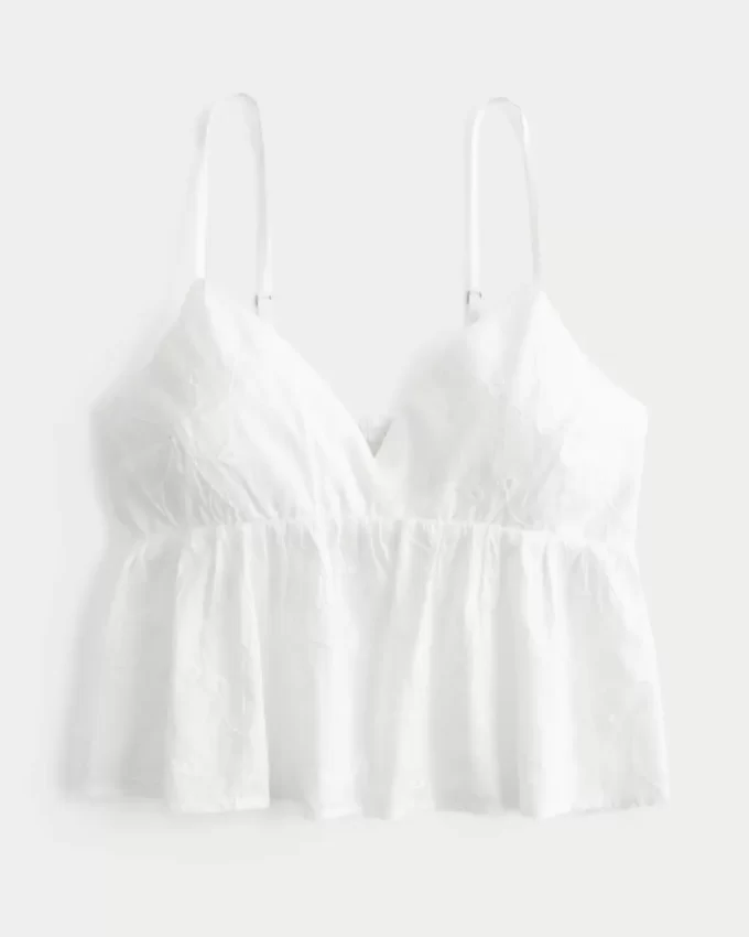 Helppo brodeerattu Shine Babydoll Top Helppo brodeerattu Shine Babydoll Top