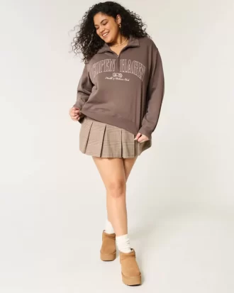 Helppo Copenhagen Graphic Half-Zip -huppari
