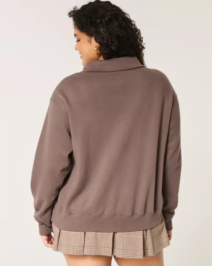 Helppo Copenhagen Graphic Half-Zip -huppari Helppo Copenhagen Graphic Half-Zip -huppari
