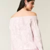 Helppo Double Off-the-Shoulder Camo -huppari Helppo Double Off-the-Shoulder Camo -huppari