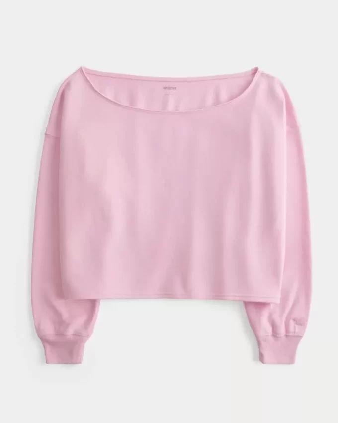 Helppo Double Off-the-Shoulder -huppari Helppo Double Off-the-Shoulder -huppari