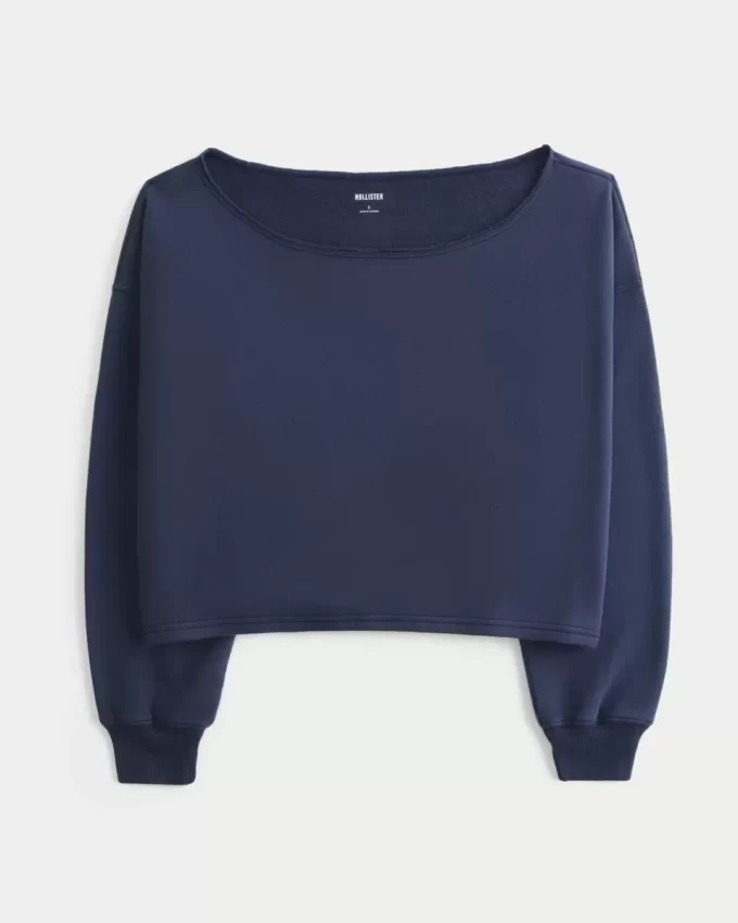 Helppo Double Off-the-Shoulder -huppari Helppo Double Off-the-Shoulder -huppari
