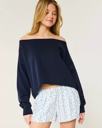 Helppo Double Off-the-Shoulder -huppari