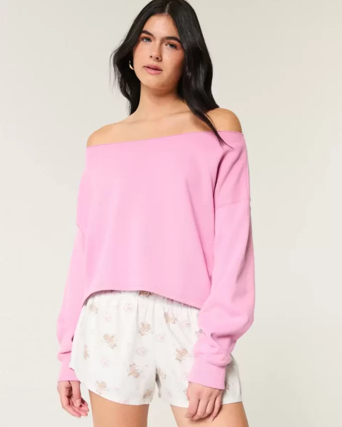 Helppo Double Off-the-Shoulder -huppari