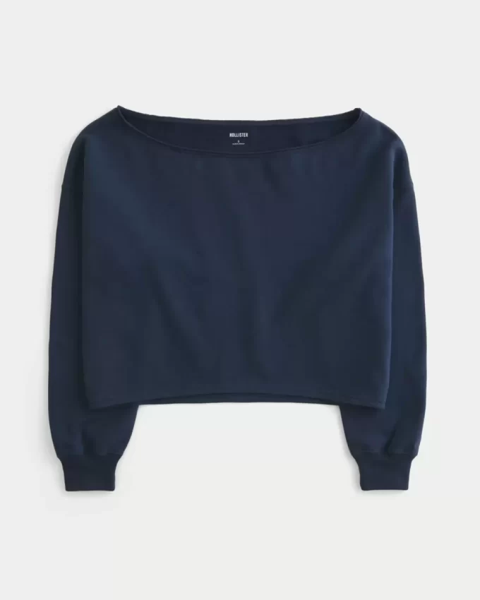 Helppo Double Off-the-Shoulder -huppari Helppo Double Off-the-Shoulder -huppari