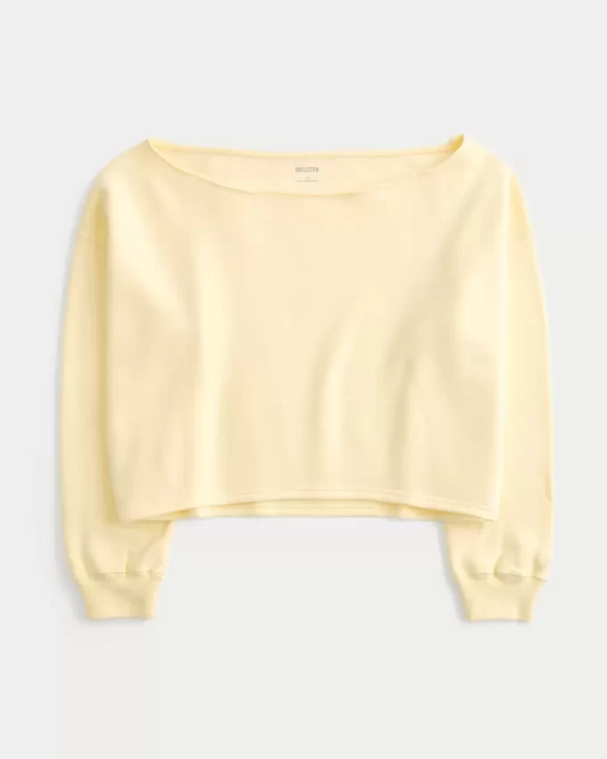 Helppo Double Off-the-Shoulder -huppari Helppo Double Off-the-Shoulder -huppari