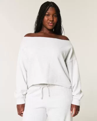 Helppo Double Off-the-Shoulder -huppari