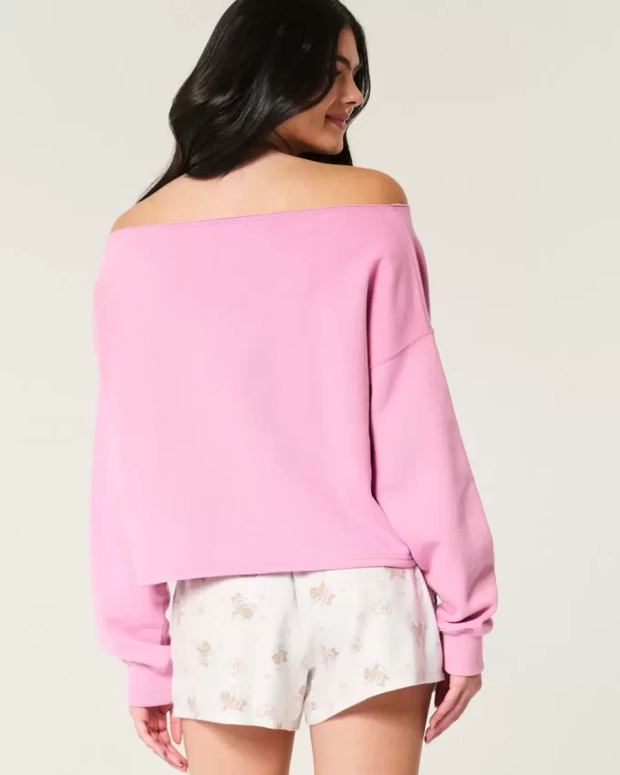 Helppo Double Off-the-Shoulder -huppari