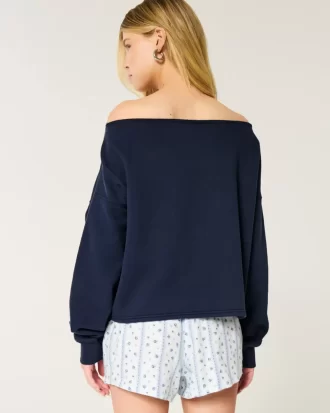 Helppo Double Off-the-Shoulder -huppari