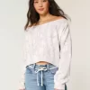 Helppo kaksinkertainen off-the-shoulder Camo Pattern -huppari Helppo kaksinkertainen off-the-shoulder Camo Pattern -huppari