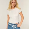 Helppo lyhythihainen Doe Print Crew Baby T-paita Helppo lyhythihainen Doe Print Crew Baby T-paita