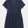 Helppo lyhythihainen pitsikoristelu Babydoll-toppi Helppo lyhythihainen pitsikoristelu Babydoll-toppi