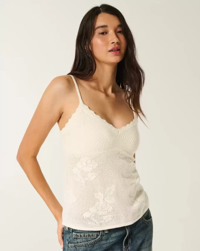 Helppo Needlepoint-tyylinen riimu Babydoll Cami