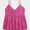 Helppo Needlepoint-tyylinen riimu Babydoll Cami