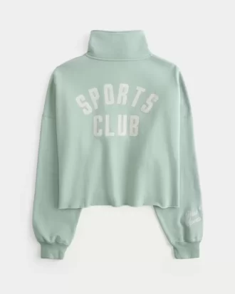 Helppo New York Graphic Half-Zip Cutoff -huppari