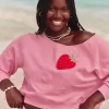 Helppo off-the-shoulder California Graphic Crew -huppari Helppo off-the-shoulder California Graphic Crew -huppari