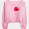 Helppo off-the-shoulder California Graphic Crew -huppari Helppo off-the-shoulder California Graphic Crew -huppari