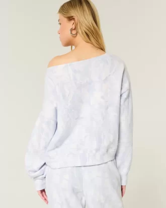 Helppo off-the-shoulder Camo -huppari