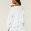 Helppo off-the-shoulder Connecticut Graphic -huppari Helppo off-the-shoulder Connecticut Graphic -huppari