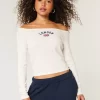 Helppo Off-the-Shoulder London Graphic T-paita Helppo Off-the-Shoulder London Graphic T-paita