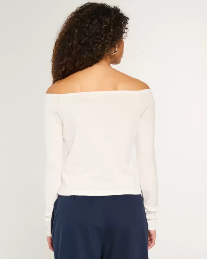Helppo Off-the-Shoulder London Graphic T-paita Helppo Off-the-Shoulder London Graphic T-paita
