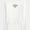 Helppo Off-the-Shoulder London Graphic T-paita Helppo Off-the-Shoulder London Graphic T-paita
