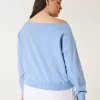 Helppo off-the-Shoulder Making Waves Graphic Crew collegepaita Helppo off-the-Shoulder Making Waves Graphic Crew collegepaita