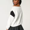 Helppo off-the-shoulder Miami Graphic -huppari Helppo off-the-shoulder Miami Graphic -huppari