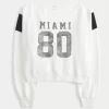 Helppo off-the-shoulder Miami Graphic -huppari Helppo off-the-shoulder Miami Graphic -huppari