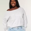 Helppo off-the-shoulder Number Graphic -paita Helppo off-the-shoulder Number Graphic -paita