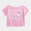 Helppo off-the-shoulder Snoopy Graphic T-paita Helppo off-the-shoulder Snoopy Graphic T-paita